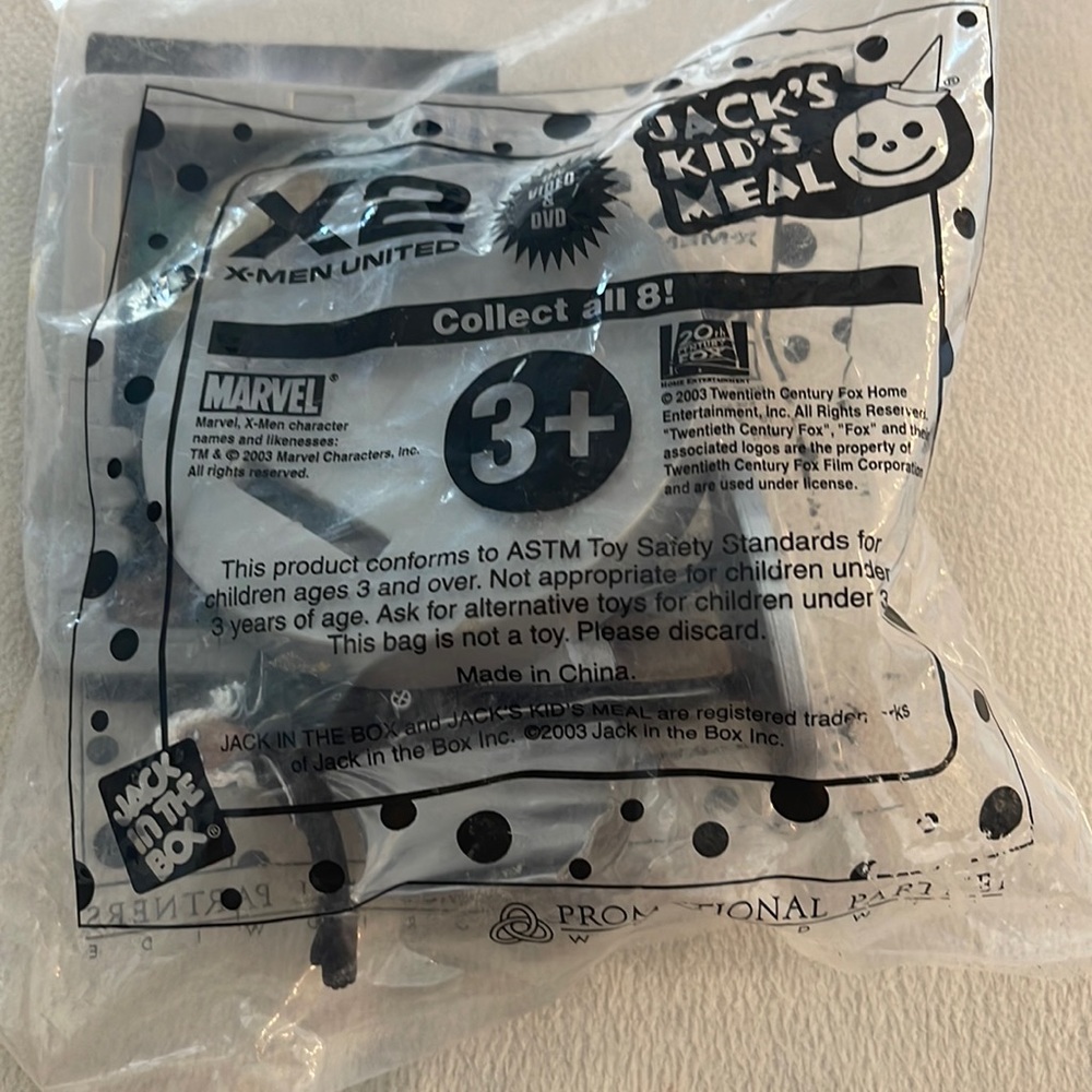 2003 X-Men Unlimited Jack In The Box Kids Meal Toy - Storm